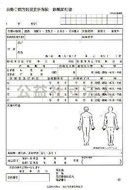 自賠責診断証明書